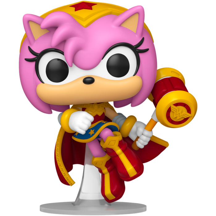 Funko POP! Justice League x Sonic the Hedgehog  #595 Amy Rose as Wonder Woman Exclusivo