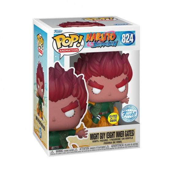 Funko POP! Naruto Shippuden #824 Might Guy (Eight Inner Gates) GITD Exclusivo