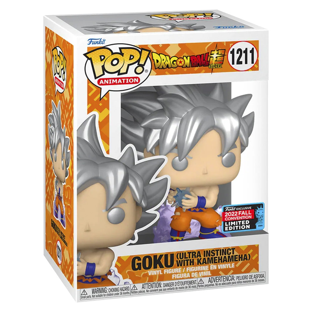 Funko Pop! Dragon Ball #1211 Goku (Ultra Instinct with Kamehameha) NYCC 2022 Exclusivo