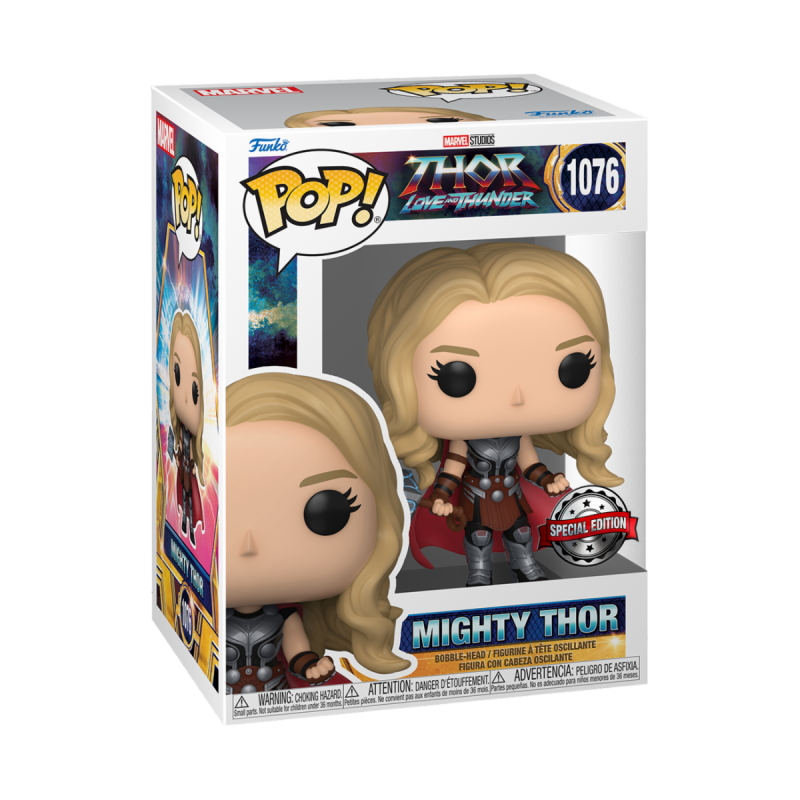 Funko POP! Marvel Thor Love & Thunder #1076 Mighty Thor Unmasked Exclusivo