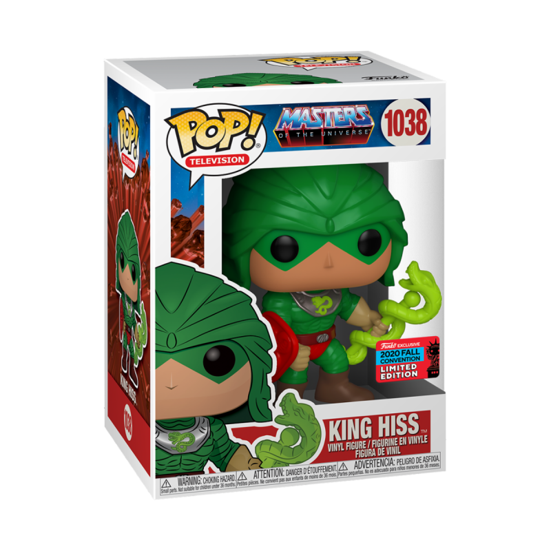 Funko POP! Masters of the Universe #1038 King Hiss NYCC 2020 Exclusivo