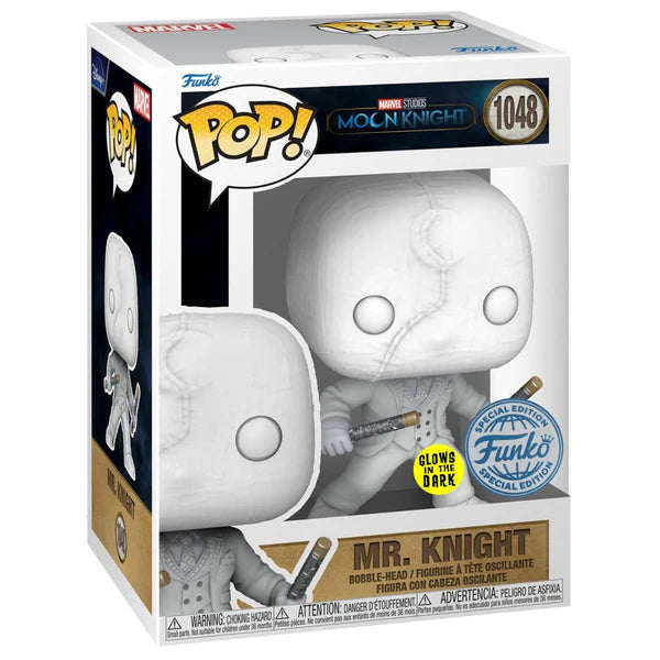 Funko POP! Marvel Moon Knight #1048 Mr. Knight GITD Exclusivo