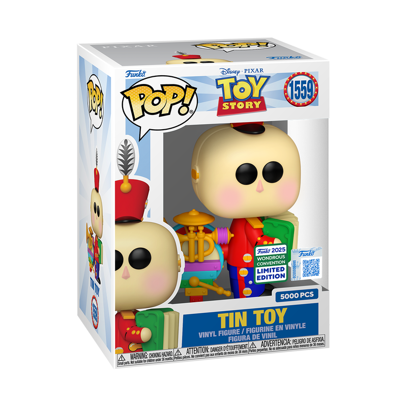 Funko POP! Disney Toy Story #1559 Tin Toy WonderCon 2025 LE5000 Exclusivo