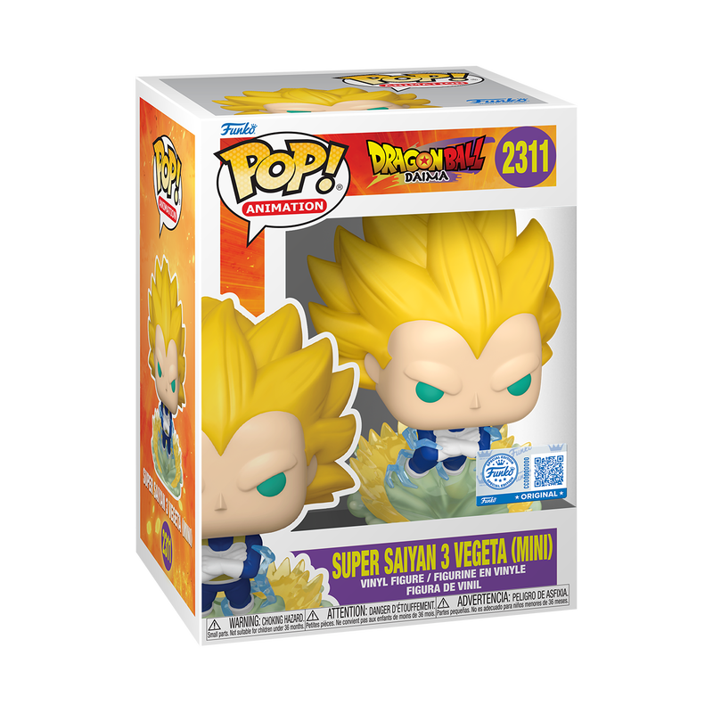 [PRÉ-RESERVA] Funko POP! Dragon Ball Daima #2311 Super Saiyan 3 Vegeta (Mini) Exclusivo