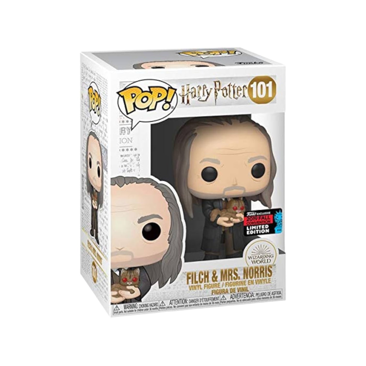 [PRÉ-RESERVA] Funko POP! Harry Potter #101 Filch & Mrs. Norris NYCC 2019 Exclusivo