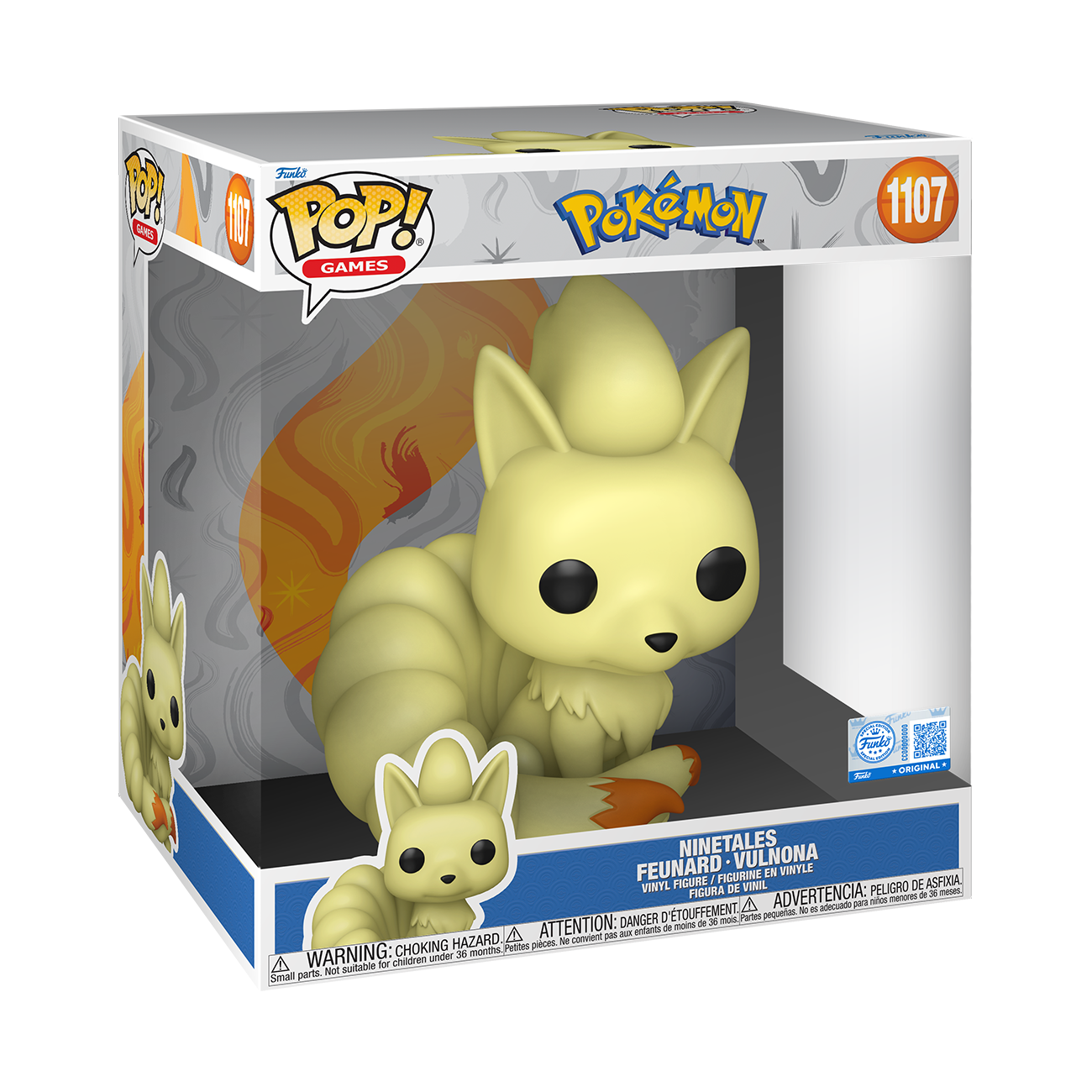 Funko POP! Pokemon #1107 Ninetales Jumbo Exclusivo