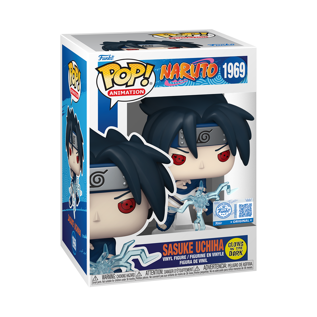 Funko POP! Naruto #1969 Sasuke Uchiha (Child) GITD Exclusivo