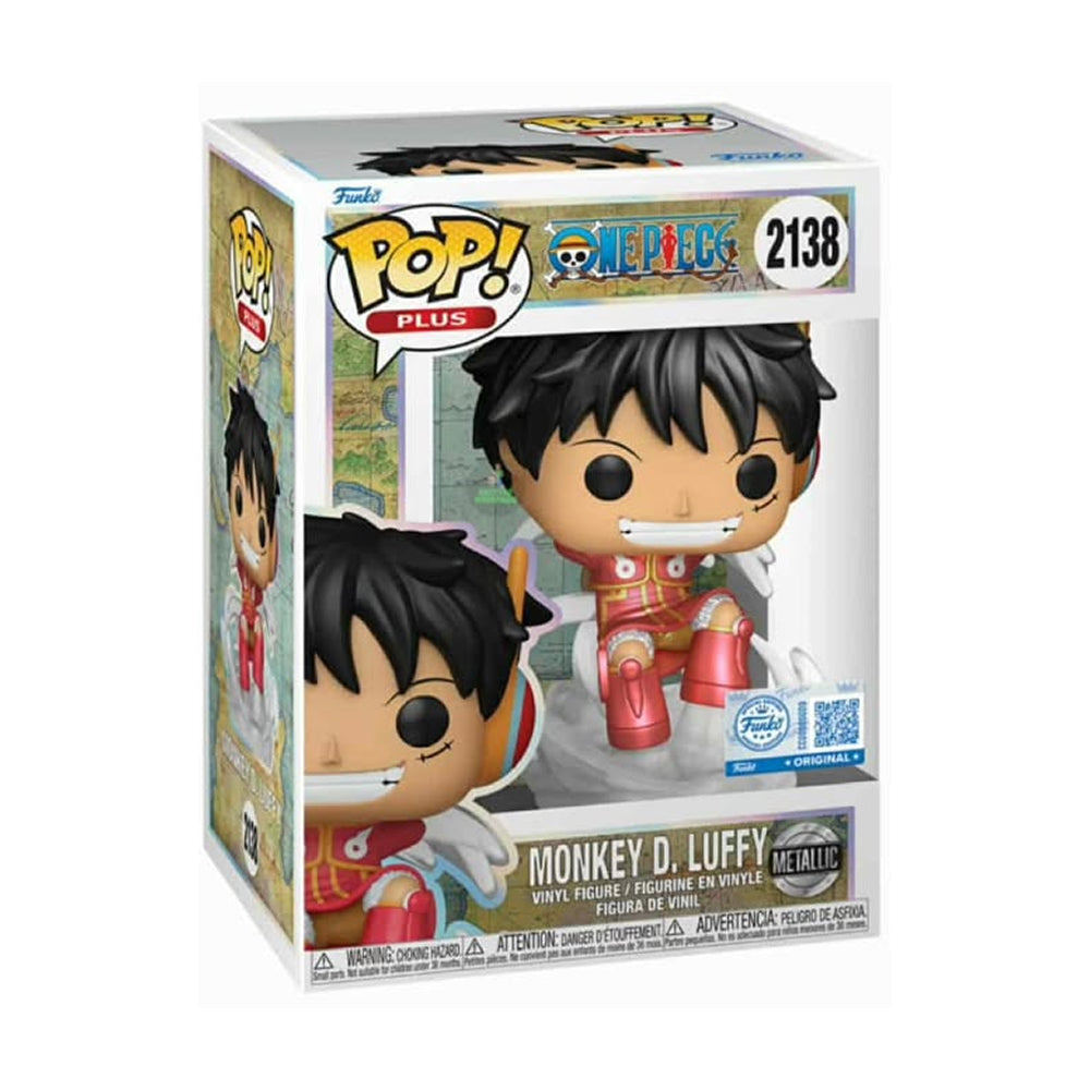 Funko POP! One Piece #2138 Monkey D. Luffy (Egghead Arc) Metallic Exclusivo
