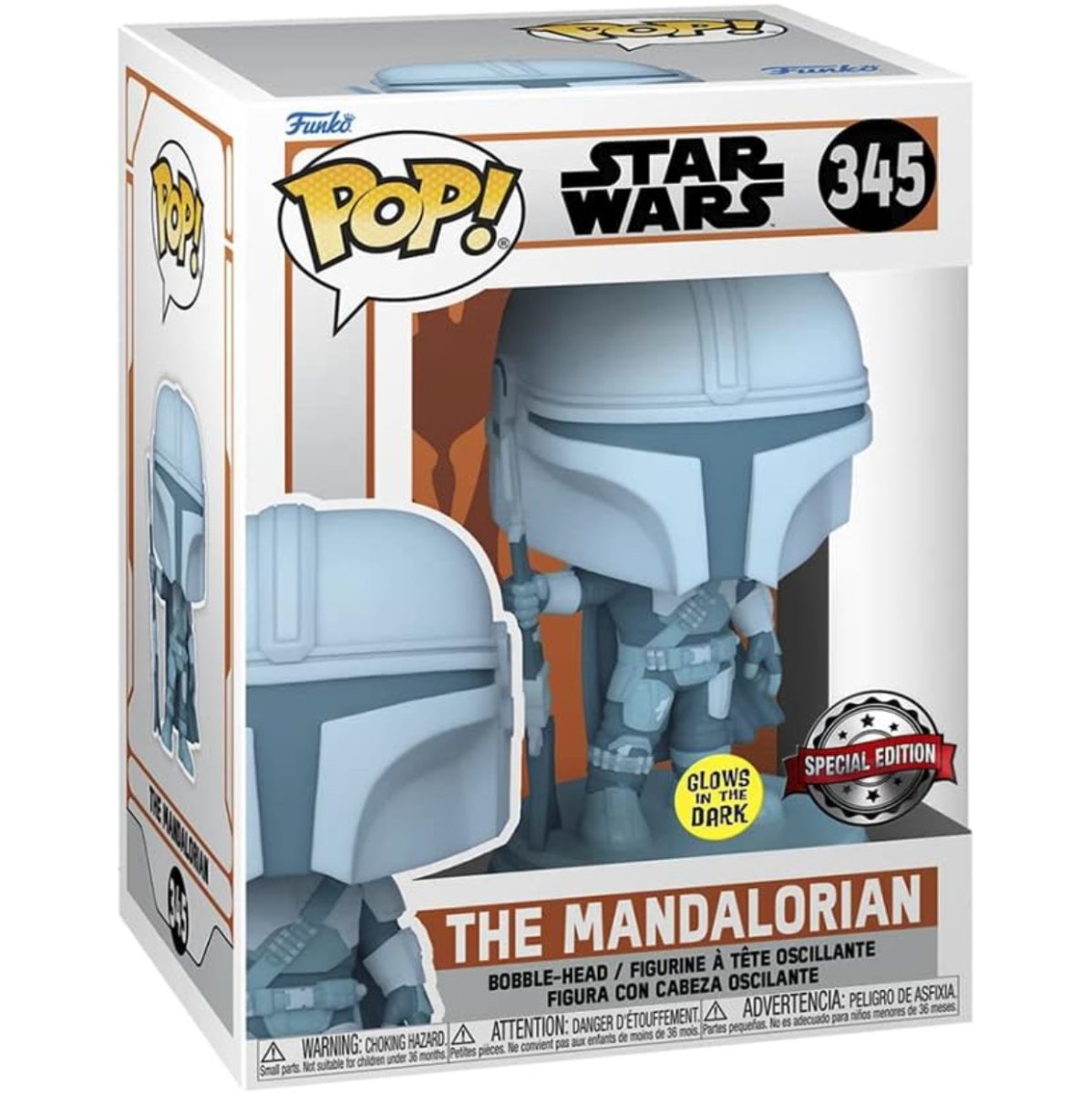 Funko POP! Star Wars Mandalorian #345 The Mandalorian (Holo) Exclusivo