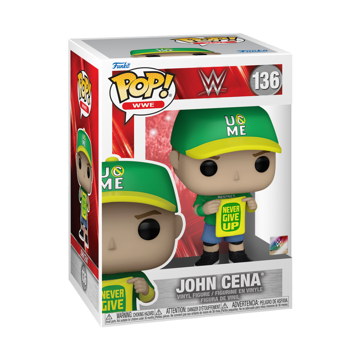 [PRÉ-RESERVA] WWE POP! Vinyl Figure John Cena (Never Give Up) 9 cm