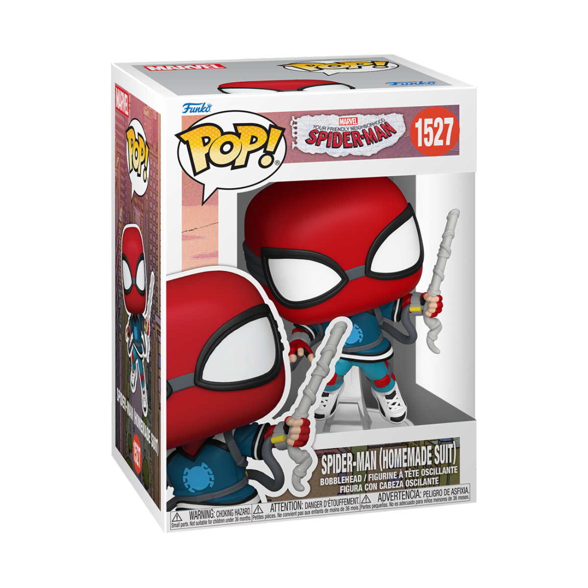 Funko POP! Marvel Friendly Neighborhood Spider-Man #1527 Spider-Man (Homemade Suit)