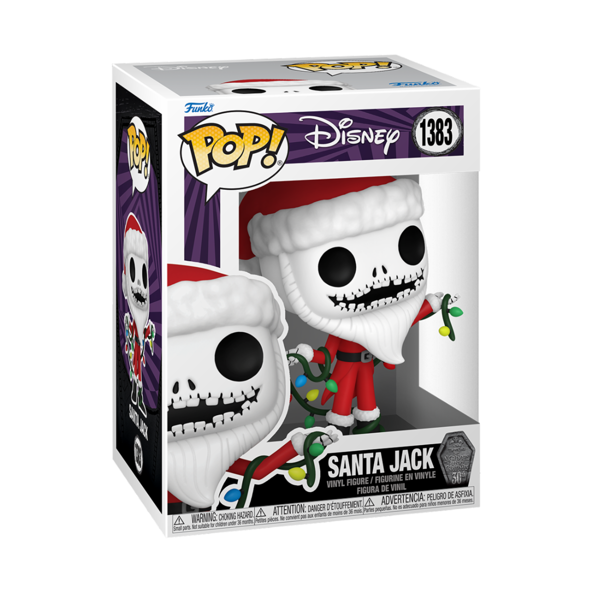 [PRÉ-RESERVA] Nightmare before Christmas 30th POP! Disney Vinyl Figure Santa Jack 9 cm
