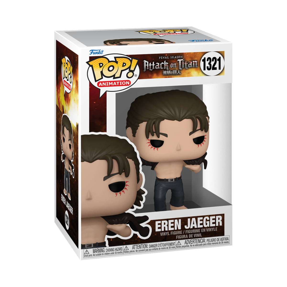 [PRÉ-RESERVA] Funko POP! Attack on Titan #1321 Eren Jaeger
