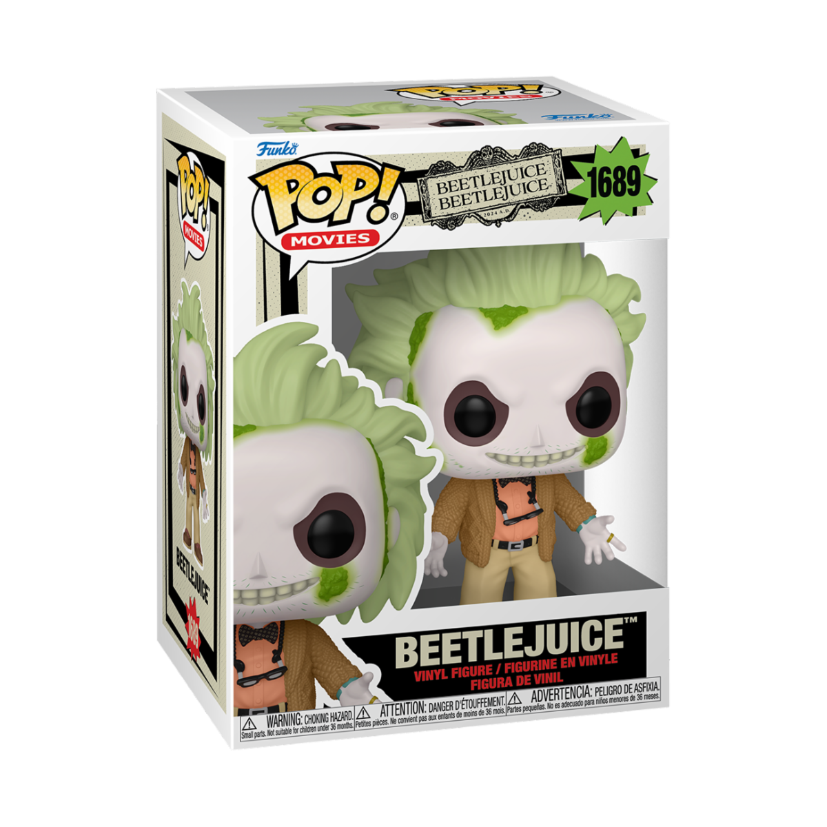 Beetlejuice 2 POP! Movies Vinyl Figure Beetlejuice w/chase 9 cm Assortment (6)