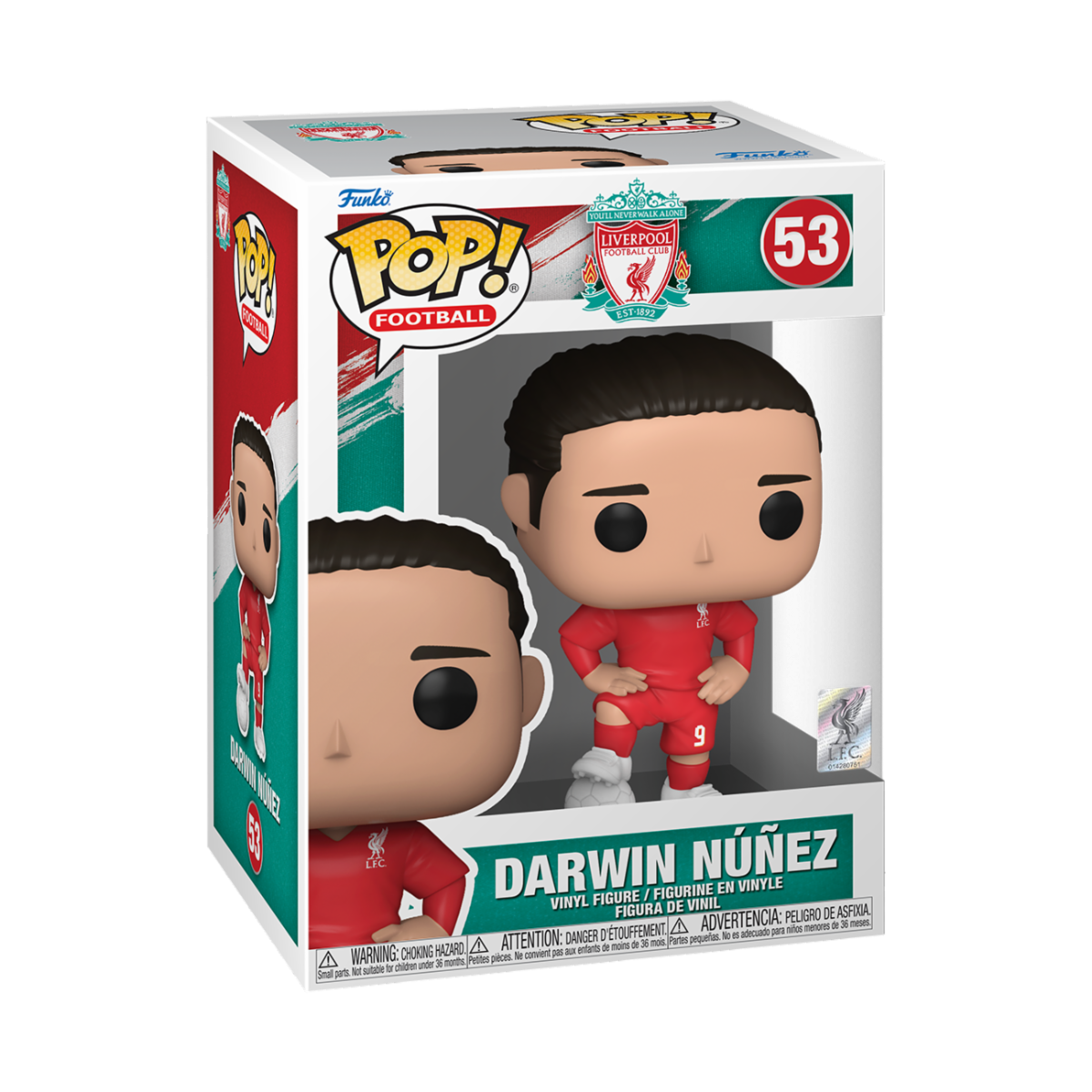 Liverpool F.C. POP! Football Vinyl Figure Darwin Núñez 9 cm