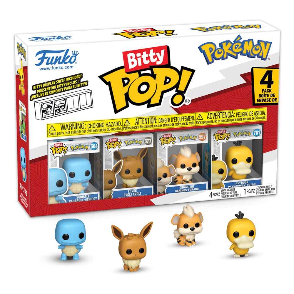 [PRÉ-RESERVA] Pokémon Bitty POP! Vinyl Figure 4-Pack Series 4 2 cm