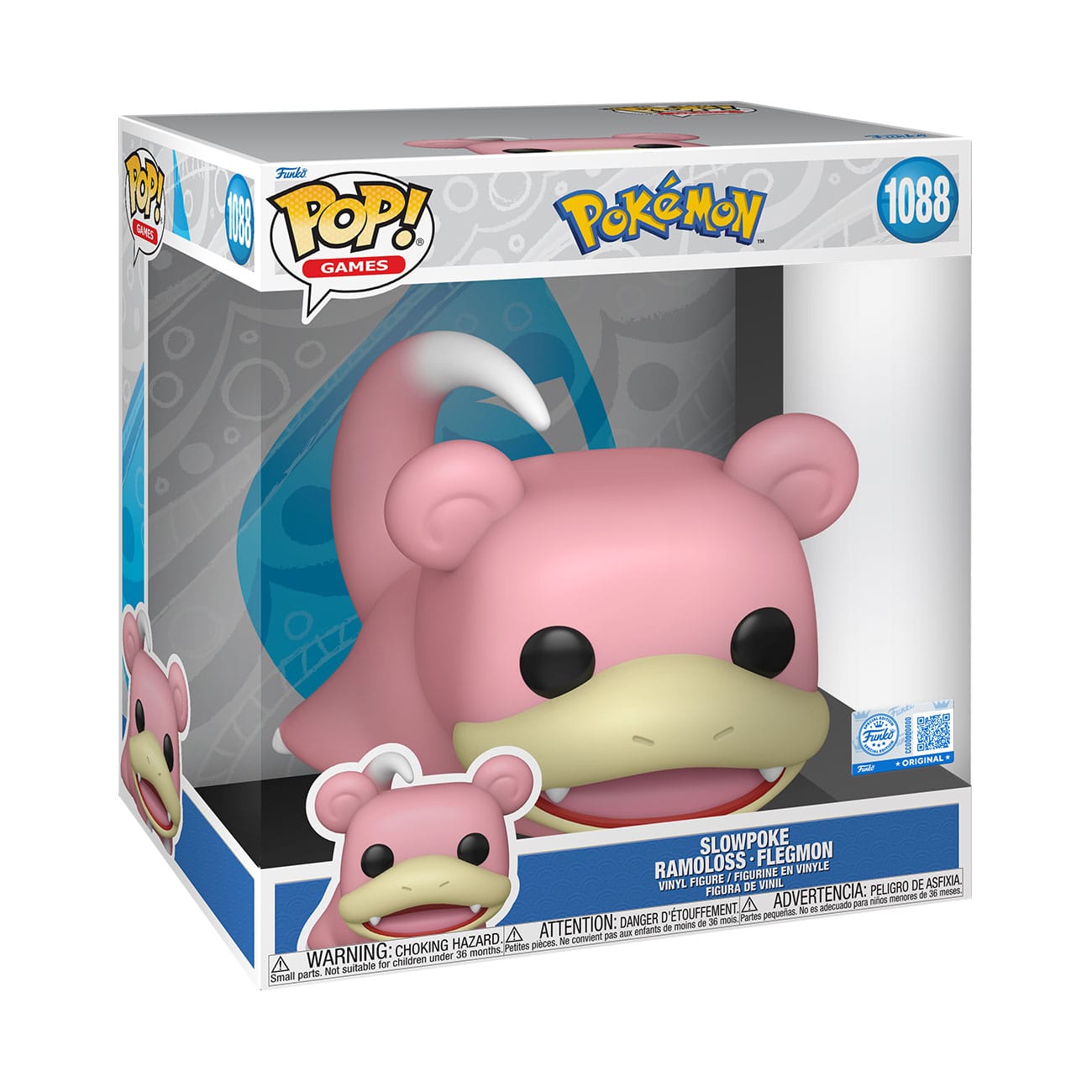 [PRÉ-RESERVA] Funko POP! Pokemon #1088 Slowpoke Jumbo Exclusivo