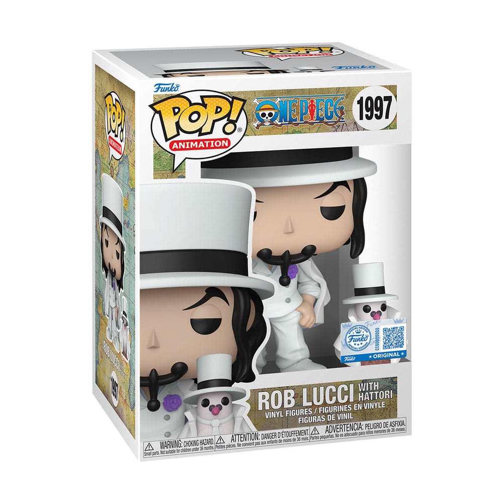 Funko POP! One Piece #1997 Rob Lucci with Hattori Exclusivo