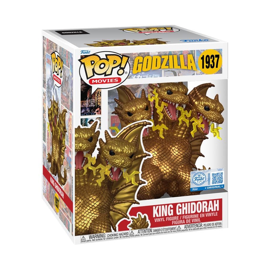 Funko POP! Godzilla #1937 King Ghidora (Electric) Exclusivo