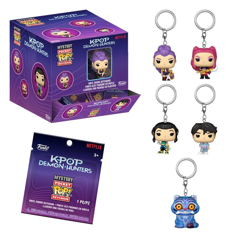 [PRÉ-RESERVA] KPOP Demon Hunters POP! Keychain Blind Box PDQ Display (12)