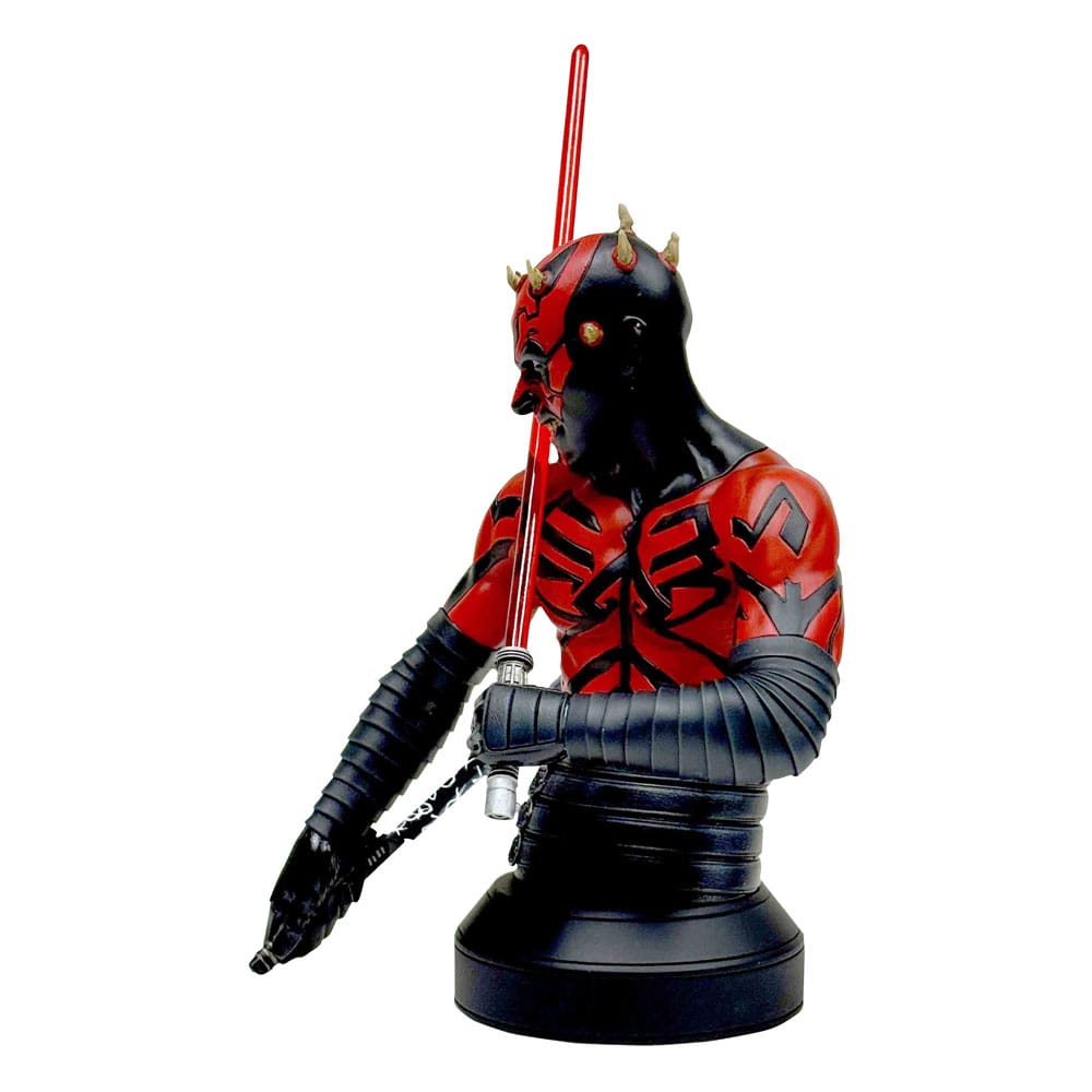 [PRÉ-RESERVA] Star Wars: The Clone Wars Bust 1/6 Darth Maul (Shirtless) 15 cm