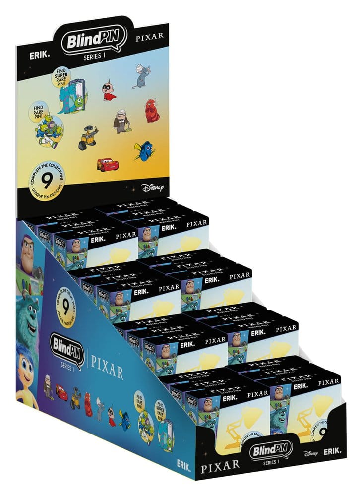 [PRÉ-RESERVA] Disney Pixar Pin Badges Series 1 Display (24)
