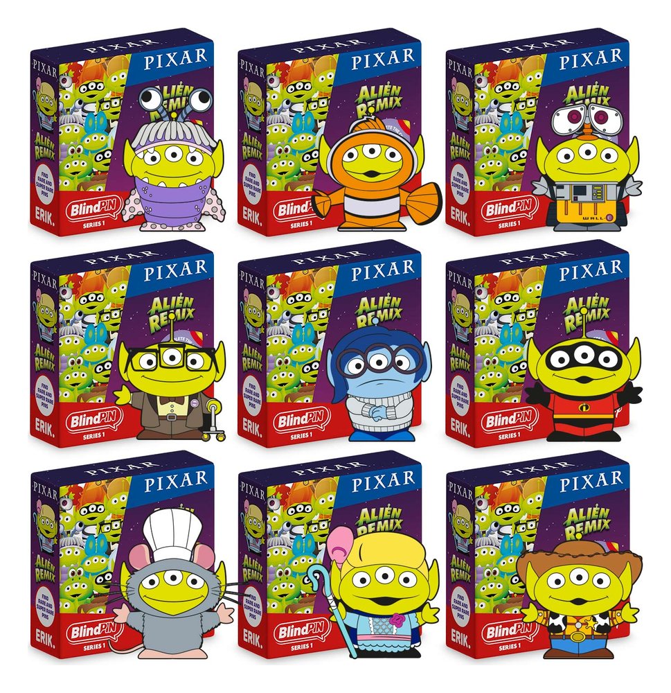 [PRÉ-RESERVA] Disney Pixar Toy Story Alien Remix Pin Badges Series 1 Display (24)