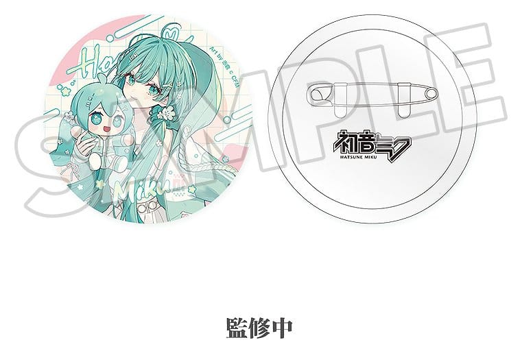[PRÉ-RESERVA] Character Vocal Series 01: Hatsune Miku Miku Hug Series Pinback Button: Flower Ver. 8 cm Umkarton (10)