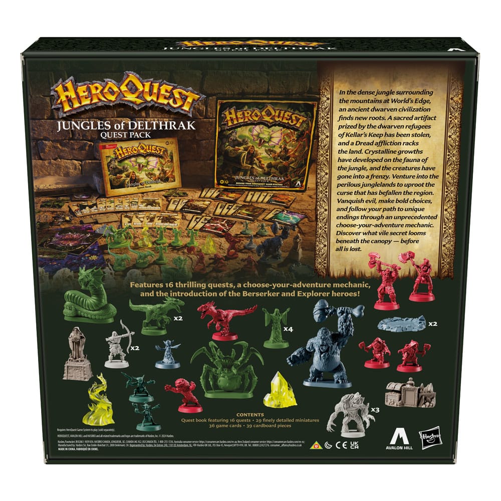 [PRÉ-RESERVA] HeroQuest Board Game Expansion Jungles of Delthrak Quest Pack *English Version*