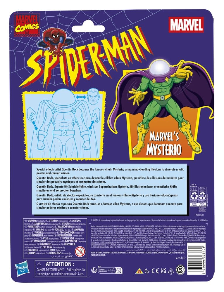 Spider-Man Marvel Legends Retro Action Figure Marvel's Mysterio 15 cm