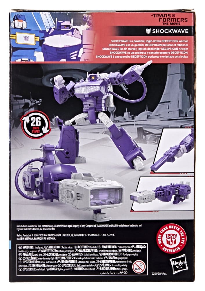 [PRÉ-RESERVA] The Transformers: The Movie Studio Series Voyager Class Action Figure Shockwave 17 cm
