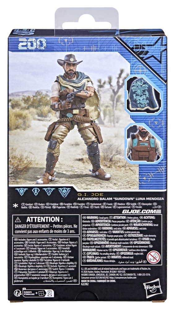 [PRÉ-RESERVA] G.I. Joe Classified Series Action Figure #200 Alejandro Balam "Sundown" Luna Mendoza 15 cm