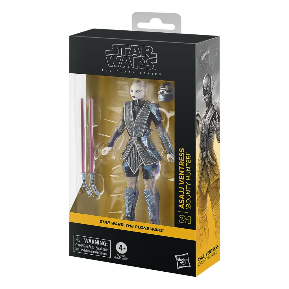[PRÉ-RESERVA] Star Wars: The Clone Wars Black Series Action Figure Asajj Ventress (Bounty Hunter) 15 cm
