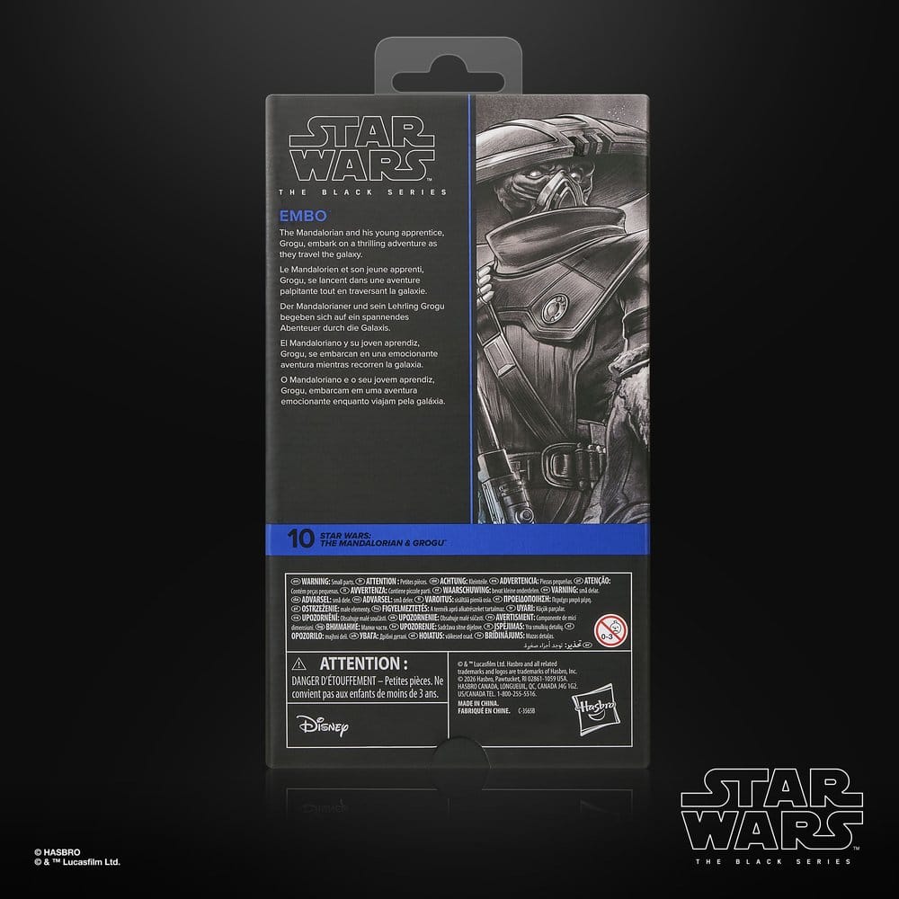 [PRÉ-RESERVA] Star Wars: The Mandalorian & Grogu Black Series Action Figure Embo 15 cm