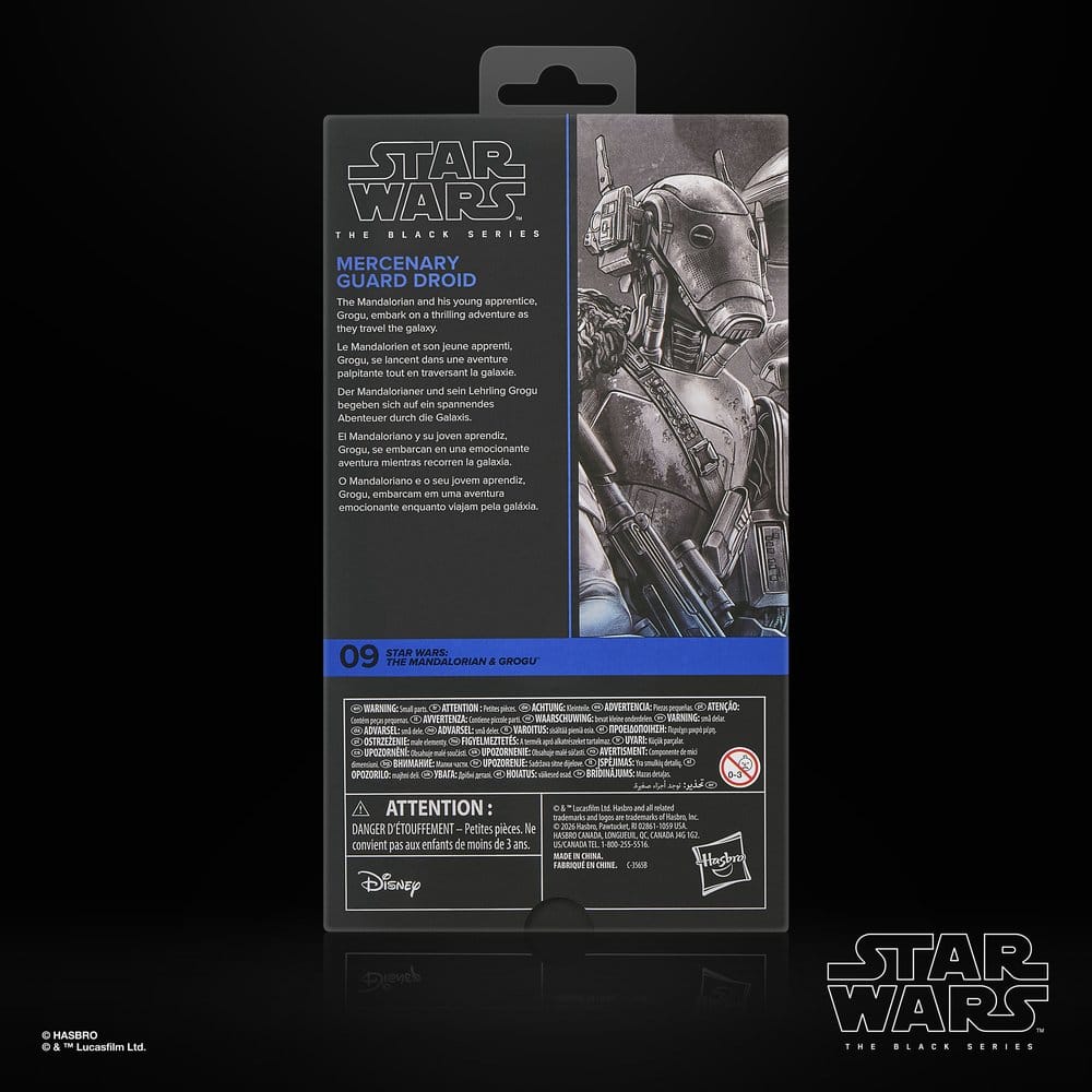 [PRÉ-RESERVA] Star Wars: The Mandalorian & Grogu Black Series Action Figure Mercenary Guard Droid 15 cm