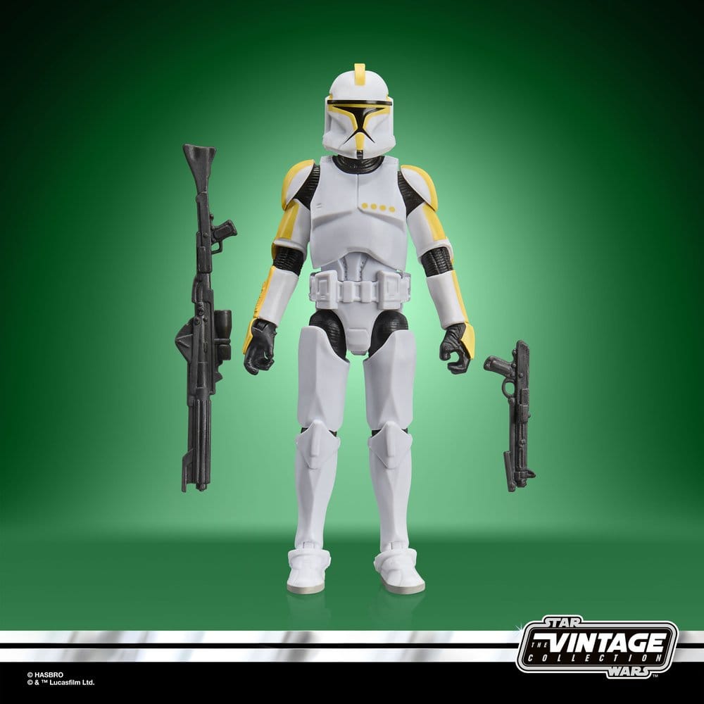 [PRÉ-RESERVA] Star Wars Episode II Vintage Collection Action Figure Clone Trooper Commander 10 cm
