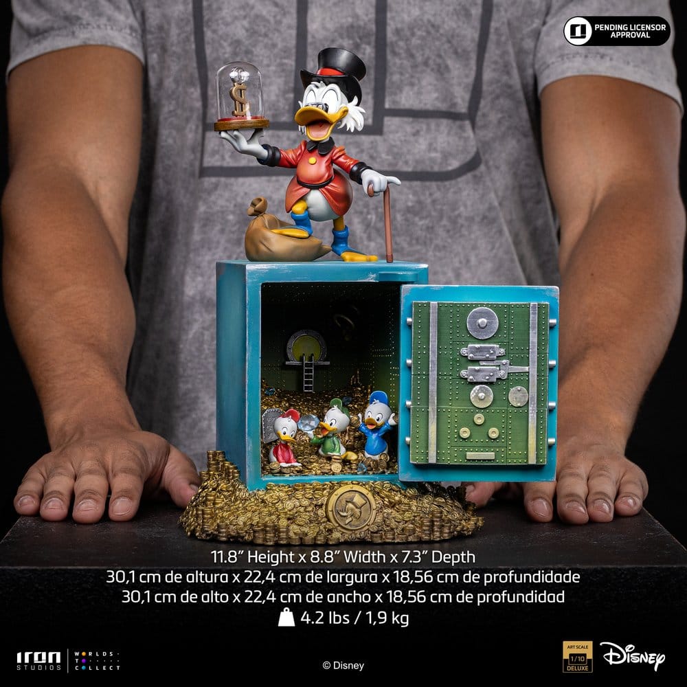 [PRÉ-RESERVA] Duck Tales Art Scale Statue 1/10 Uncle Scrooge McDuck and Nephews 30 cm