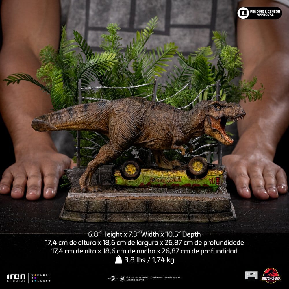 [PRÉ-RESERVA] Jurassic Park Icons Statue T-Rex Breakout Set A 17 cm
