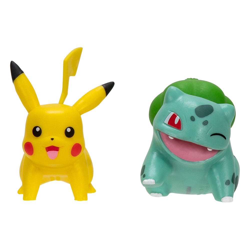 [PRÉ-RESERVA] Pokémon Battle Figure First Partner Set Figure 2-Pack Bulbasaur #2, Pikachu #1