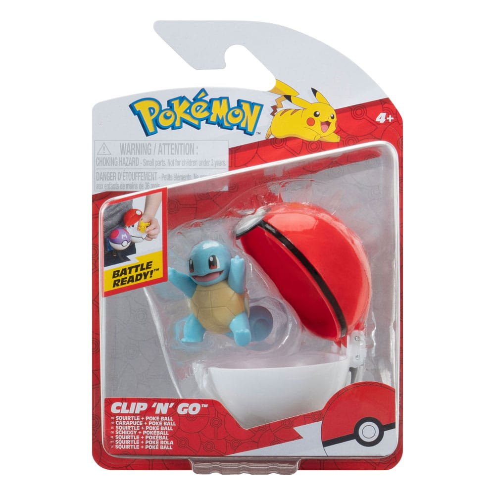 [PRÉ-RESERVA] Pokémon Clip'n'Go Poké Balls Squirtle #3 & Poké Ball