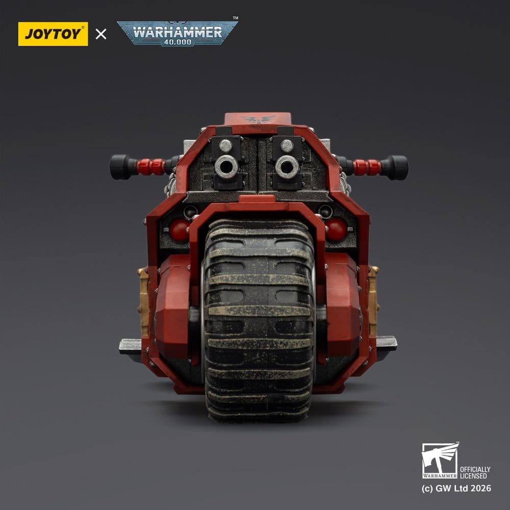 [PRÉ-RESERVA] Warhammer 40,000 Raider-pattern Combat Bike Blood Angels with twin-linked bolt rifles 22 cm