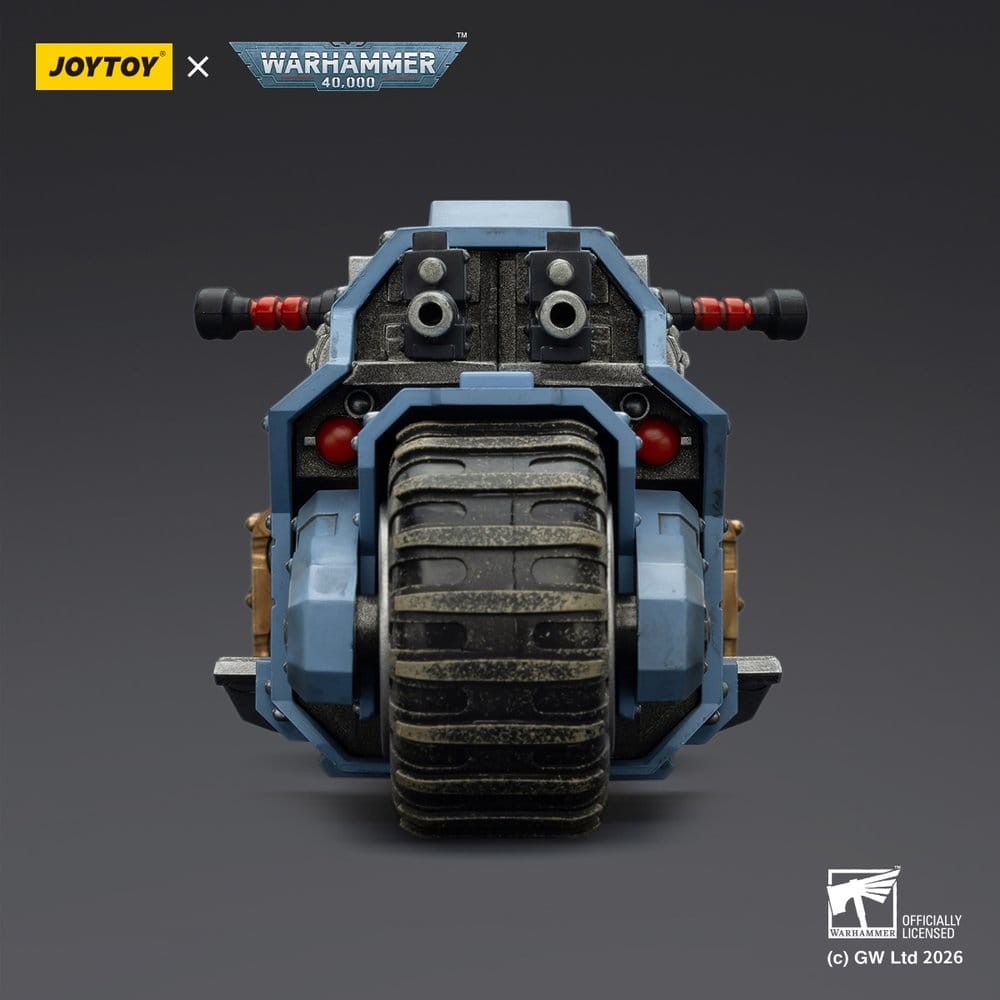 [PRÉ-RESERVA] Warhammer 40,000 Raider-pattern Combat Bike Space Wolves with twin-linked bolt rifles 22 cm