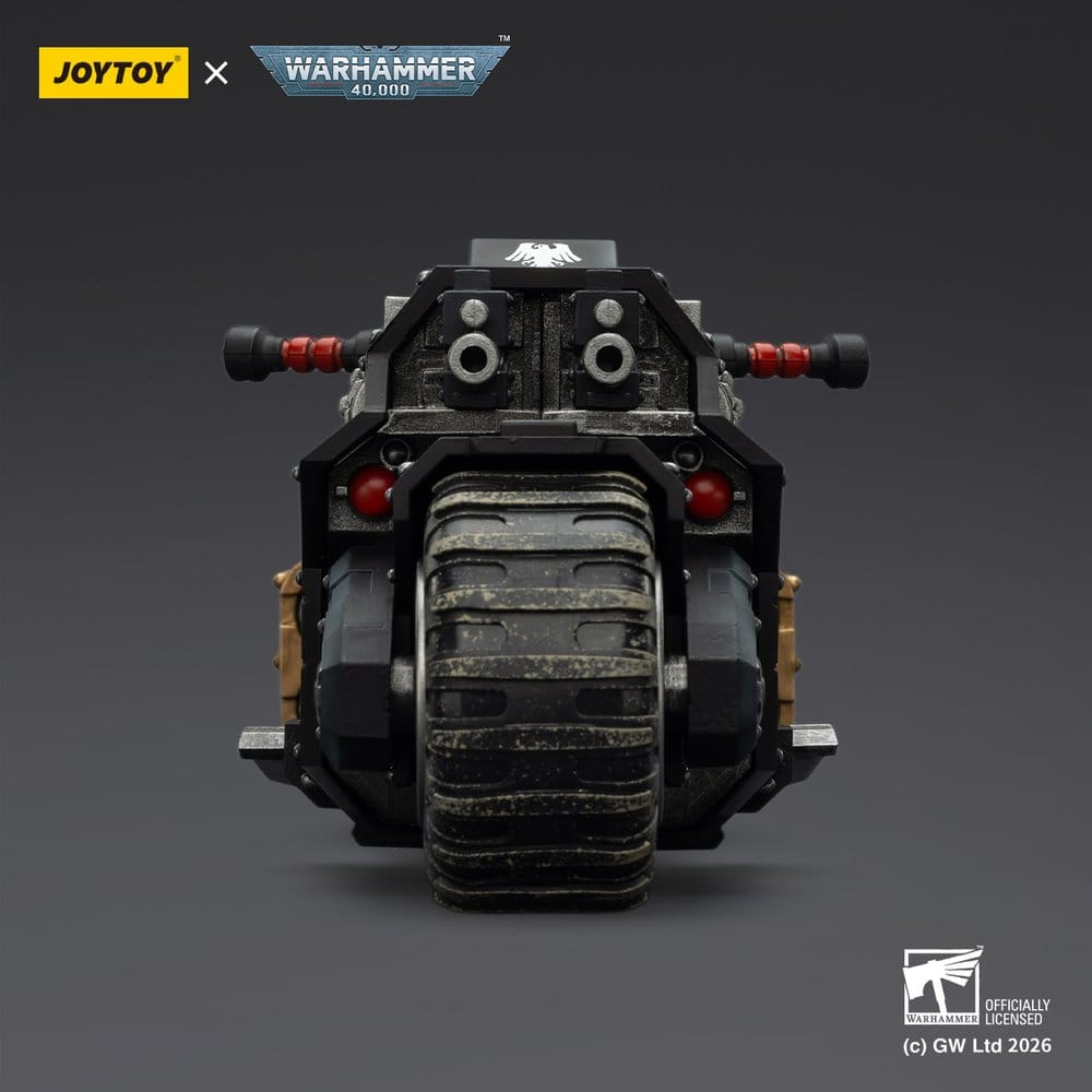 [PRÉ-RESERVA] Warhammer 40,000 Raider-pattern Combat Bike Raven Guard with twin-linked bolt rifles 22 cm