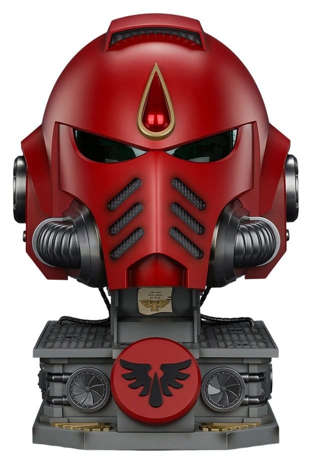 [PRÉ-RESERVA] Warhammer Replica Blood Angels MkX Helmet & Display Stand 44 cm