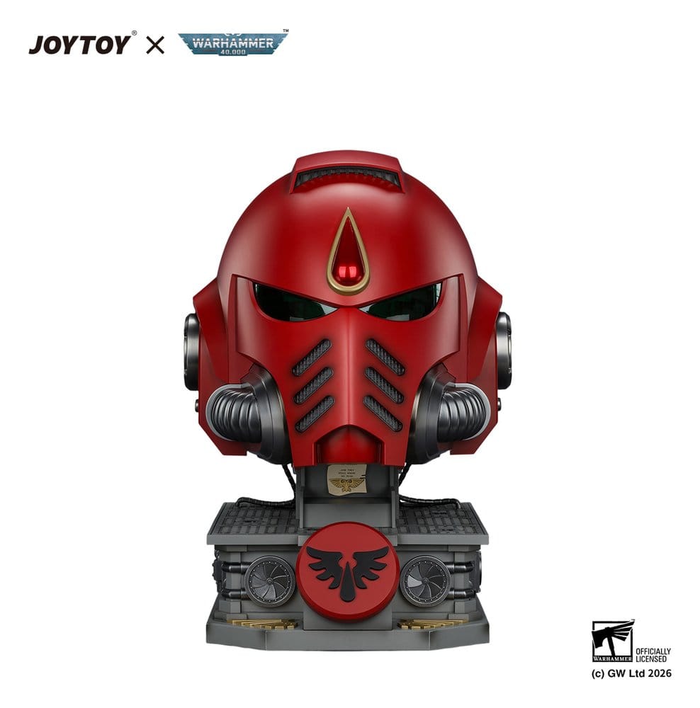 [PRÉ-RESERVA] Warhammer Replica Blood Angels MkX Helmet & Display Stand 44 cm