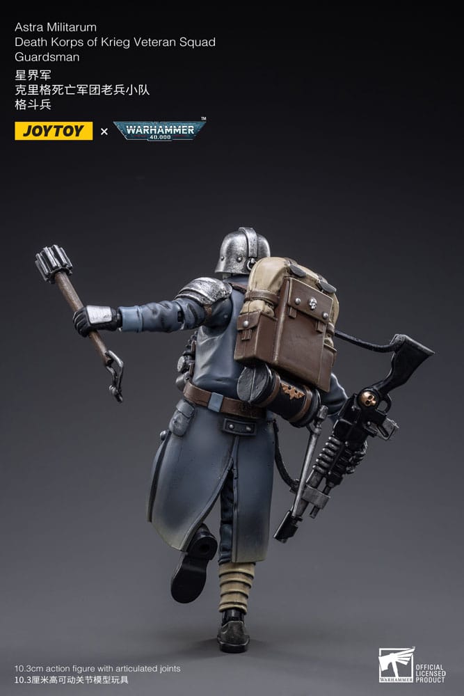 [PRÉ-RESERVA] Warhammer 40k Action Figure 1/18 Astra MilitarumDeath Korps of Krieg Veteran Squad Guardsman 11 cm