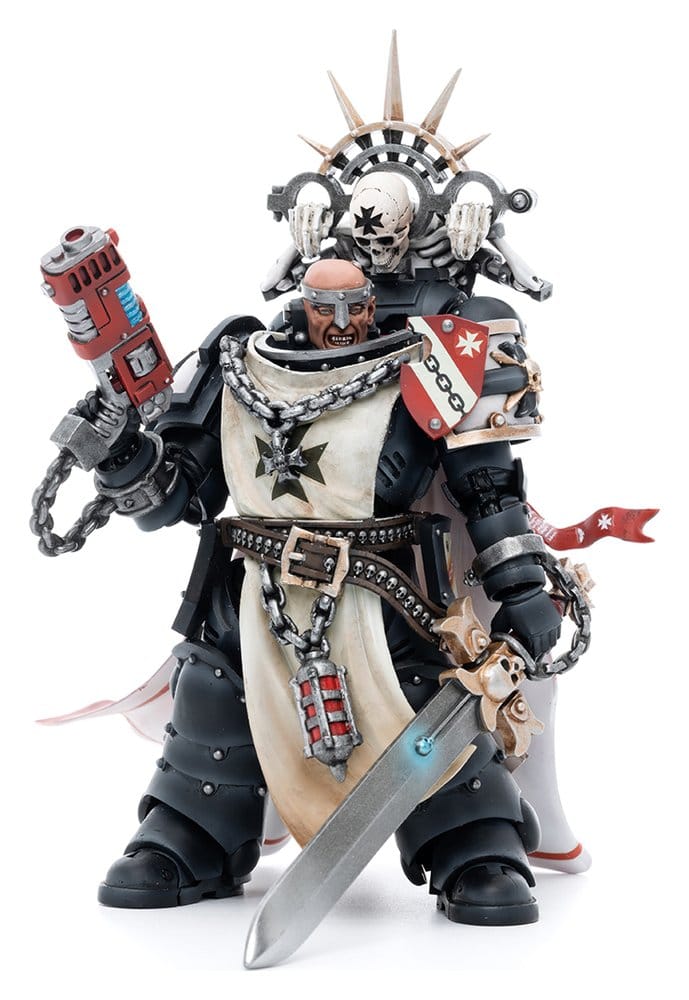 [PRÉ-RESERVA] Warhammer 40k Action Figure 1/18 Black Templars Marshal Baldeckrath 12 cm