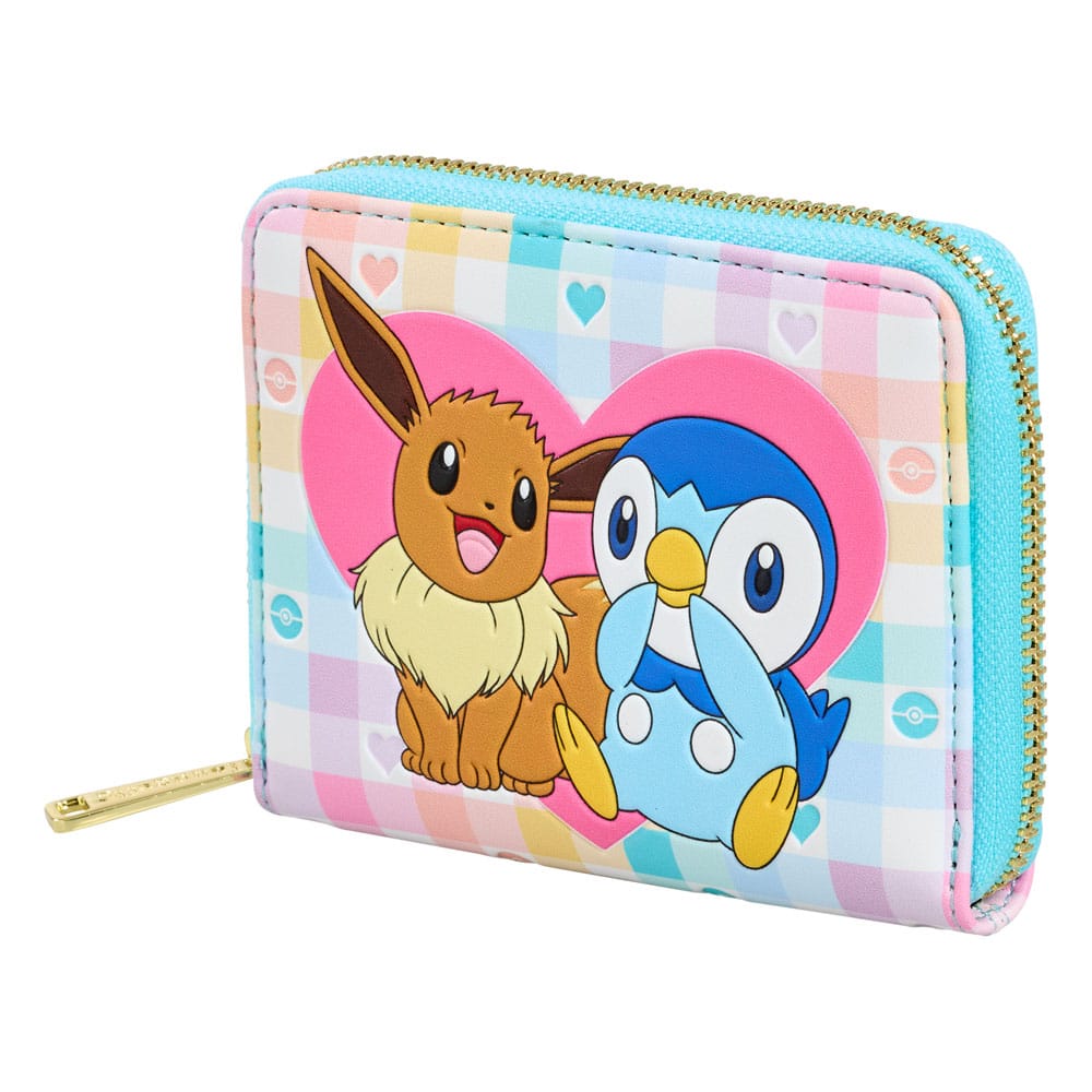 [PRÉ-RESERVA] Pokemon by Loungefly Wallet Piplup and Eevee Friends