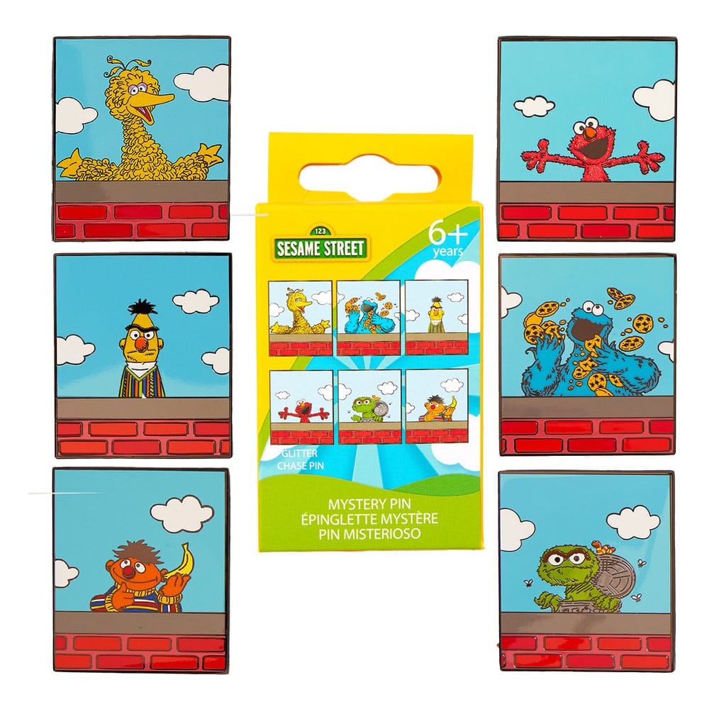 [PRÉ-RESERVA] Sesame Street by Loungefly Enamel Pins Blind Box Assortment (12)