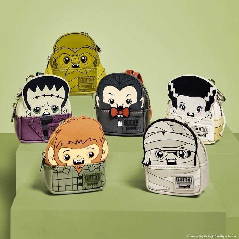 [PRÉ-RESERVA] Universal Monsters by Loungefly Keychains Mini Backpack Blind Box Assortment (15)